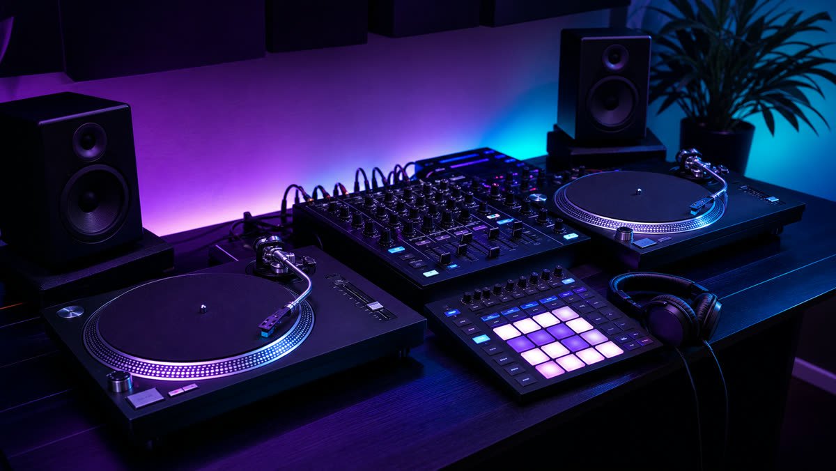 Platines vinyle et table de mixage